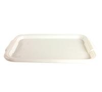 41CM WHITE RECTANGULAR TRAY