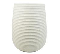 41cm x 30cm Mikos Large Ridged Composite Planter - Stone Colour