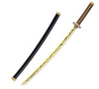 41inch Demon Anime Samurai Sword For Adult Wooden Cosplay Prop Ninja Katana