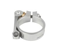 41mm Bicycle Seat Post Clamps On for Road Folding Bike Seatpost Tube Clamp CNC Aluminum Alloy Cycling Saddle Seatpost Clamp(Silver)