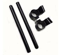 41mm Clip on Handlebars 1" Riser fit 41mm Fork Tube 7/8" Motorcycle bars, 41 mm Clip ons Handlebar CNC Black