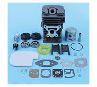 41mm Cylinder Piston Bearing Oil Seal Carb Kit for McCulloch CS360T CS400T CS420T Chainsaw 530071884 Worm Gear Air Filter Gasket