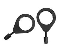 41mm Metal Plating Motorcycle Turn Signal Light Bracket, Turn Signal Light Holder, Aluminum Front Fork Mount Clamp for 41mm Fork Tubes, Compatible with Most Motorcycles (Black)