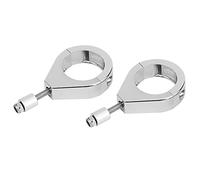 41mm Metal Plating Motorcycle Turn Signal Light Bracket, Turn Signal Light Holder, Aluminum Front Fork Mount Clamp for 41mm Fork Tubes, Compatible with Most Motorcycles (Electroplated)