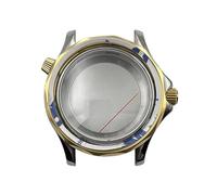 41mm Watch Case Domed Crystal Screw Crown for Omega Seamaster Diver 300M | 41mm 30ATM Water Resistant Case Domed Crystal Screw Down Crown Parts Men
