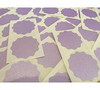 41mm Wavy Edge, Pearlescent Purple, Certificate Wafer Company Seal Labels, Stickers for Embossing, Awards & Rewards
