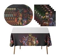 41Pack Five Party Supplies 20 plates, 20 napkins 1tablecloth for the Fiv birthday party decoration