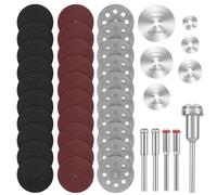 41pcs Cutting Wheel Kit, Rotary Drill Saw Blades Set, Metal Mini Circular Saw Blades for Dremel Cutting Discs, Rotary Tool Accessories Suitable For Wood, PVC, Aluminum, Soft Metal
