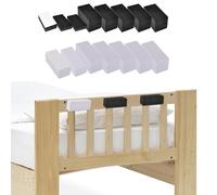 41Pcs Headboard Stoppers for Wall, EVA Foam Anti Shake Furniture Pads, 3,5,15,20mm Wall Protector, Bed Noise Stoppers, Anti-Vibration and Headboard Bumpers, Felt Couch Stoppers, DIY,Black,White