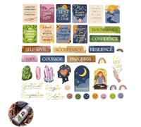 41Pcs Mum Stickers, Spiritual Vision Board Kit, Waterproof Positive Vinyl for Journals, Laptops, Scrapbooks - Inspire Your Daily Life with Unique City Scene Designs