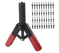 41PCS Rivet Gun Kit with 4 Sizes Plastic Rivet, Carbon Steel Removal Tool with Comfortable Grip for Fastening Door Panels and Car Trim Tool Removal Plastic