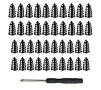 41Pcs Tyre Repair Kit Rubber Nails with Screwdriver,Tyre Repair Screw Fast Car Puncture Repair Kit, Universal Self Service Tire Repair Repair Tool Tubeless Kit for Auto Car Motorcycle(20S+20L)