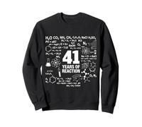 41st Birthday 41 Years Old Funny Chemistry Nerd Humor Geek Sweatshirt