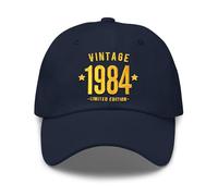 41st Birthday Gift for Men Women Hat Baseball Cap, Adjustable, Embroidered, Dad Hat (UK, Alpha, One Size, Navy 41st)