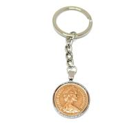 41st Birthday Keyring, 1984 Penny Coin Keychain, Unique Birthday Keepsake for Mum Dad Brother Sister, Anniversary Gift
