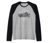 41st Birthday Man Woman Motorcycle Biker 1983 Raglan Baseball Tee