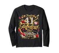 41st Birthday Queen Chapter 41 Fabulous Since 1985 Women Long Sleeve T-Shirt