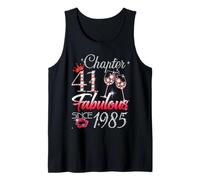 41st Birthday Queen Chapter 41 Fabulous Since 1985 Women Tank Top