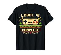 41st Wedding Anniversary Gamer Vintage Level 41 Complete T-Shirt