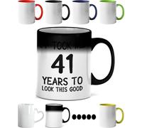 41th Birthday Gifts for Men Women, It Took Me 41 Years to Look This Good, Birthday Mug for 41 Year Old- Funny Birthday Ceramic Coffee Magic Mug for his or her Special Day. (Same Day Dispatch)