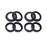 41x54x11 41 54 11 Motorcycle Front Fork Shock Absorber Oil Seal Dust Cover Lip Compatible With Models 1800 FLSS S SOFTAIL SLIM S 2016-2017(4pc Seal 4pc Cover)
