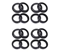 41x54x11 41 54 11 Motorcycle Front Fork Shock Absorber Oil Seal Dust Cover Lip Compatible With Models 1800 FLSS S SOFTAIL SLIM S 2016-2017(8pc Seal 8pc Cover)