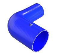 42-32mm (1.7" to 1.3") ID 90 Degree Reducer Silicone Coupler Hose Car Elbow Blue