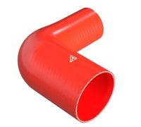 42-32mm (1.7" to 1.3") ID 90 Degree Reducer Silicone Coupler Hose Car Elbow Red