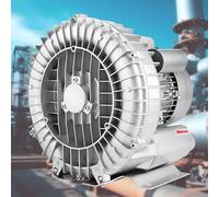 42-420CFM Three Phase Ring Blower, High-Pressure Vortex Regenerative Blower, 0.35H P - 5.36H P Industrial Vacuum Pump for Air Blowing Or Suction for Sewage Aeration Fish Pond 1100W/23Kpa/210CFM