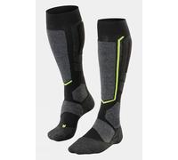 FALKE Unisex SB2 U Kh Wool Warm Thick 1 Pair Skiing Socks, Black Black-Mix 3010, 8-9