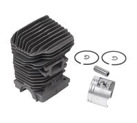 42.5 mm Cylinder with Piston and Rings Kit for MS250 MS230 025 023 Chainsaw Replacement, Complete Clip Set for Outdoor Power Equipment Repair