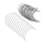 42/50/100/120Pcs Curved Needle Leather Needle for Carpets Leather Canvas Repair Curved Sewing Weaving Set