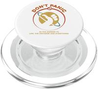 42 Answer to Life The Universe And Everything Don't Panic PopSockets PopGrip for MagSafe
