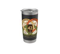 42 Answer to Life The Universe and Everything Don't Panic Stainless Steel Insulated Tumbler