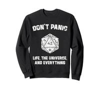 42 Answer to Life The Universe And Everything Don't Panic Sweatshirt