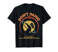 42 Answer to Life The Universe And Everything Don't Panic T-Shirt