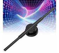 42 Cm 3D Hologram Projector, HD Holographic Advertising Display with 224 LED Light, Brightness Angle Adjustment, Mobile App Control, 640 * 640 High Resolution