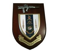42 Commando Royal Marines Military Wall Plaque with Pewter SA80 Rifle