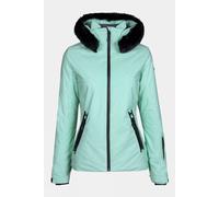 42 Degre 7 Womens Geod Faux Fur Jacket Turquoise Size 14