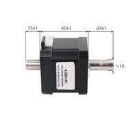 42 hollow dual-axis stepper motor combination hollow shaft large torque with internal thread dispensing machine engraving machin(42HK40)