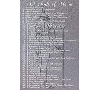 42 Ideals of Ma'at: Sacred Positive Confessions Silver Gray Softcover Lined Writing Journal Notebook Diary | Ancient Egyptian Goddess Spiritual & Moral Affirmations | 100 Cream Pages | Divine Kemetism