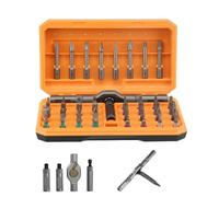 42 In 1 Magnetic Screwdriver Set, DIY Ratchet Screwdriver Kit, Multi Bit Ratcheting Screw Driver Set, with Detachable Ratchet Handle, for Computer, Bicycles, Furniture and DIY (Orange)