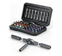 42 in 1 Magnetic Screwdriver Set, Ratchet Torx Multi Bits Tool Kit, Portable Repair Tools for Furniture, Computer, Bicycle, Household DIY, Gifts for Men, Dad, Stocking Fillers, Secret Santa