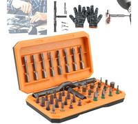 42 in 1 Magnetic Screwdriver Sets,Magnetic Drive Tool with Detachable Ratcheting Handle,Multi Bit Ratchet Screwdriver Set,Multi Bit Ratcheting Screw Driver Set with Storage Case Repair Tool (Orange)