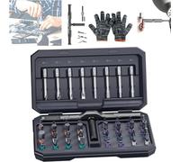 42 in 1 Magnetic Screwdriver Sets,Magnetic Drive Tool with Detachable Ratcheting Handle,Multi Bit Ratchet Screwdriver Set,Multi Bit Ratcheting Screw Driver Set with Storage Case Repair Tool (Black)