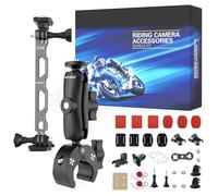 42 in 1 Motorcycle Mounting Kit, Mounting Accessories for Action Camera, Compatible with Insta360 X4 / X3 / X2 / X/ONE R/RS/GO 3 / GO2 and Gopro Hero 13/12/11/10/9/8 etc