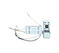 42 Inch Concealed Fan Light Remote Control, 24V DC Inverter Controller with 6 Speeds, AC 85-265V Input for Invisible Ceiling Fans, White ABS Wireless Regulator(A)