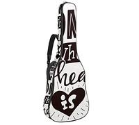 42 Inch Guitar Bag Guitar Case Backpack for Electric Guitar, Acoustic Bass Classical Guitar Ukulele Mandolin Home Is Where The Heart Is