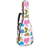 42 Inch Guitar Bag Guitar Case Backpack for Electric Guitar, Acoustic Bass Classical Guitar Ukulele Mandolin Love Birds Doodle