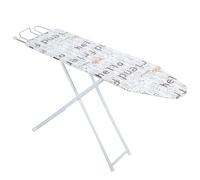 42 inch Ironing Board,Full-Size Foldable Ironing Board with Bottom Storage Tray Household Extended Adjustable Heights Ironing Board Outside with Heat-Resistant Cover for Home White